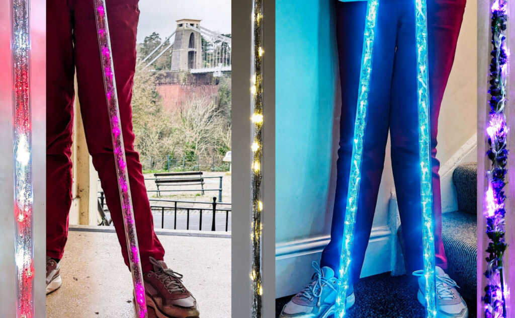 Multi-coloured LED Walking sticks!